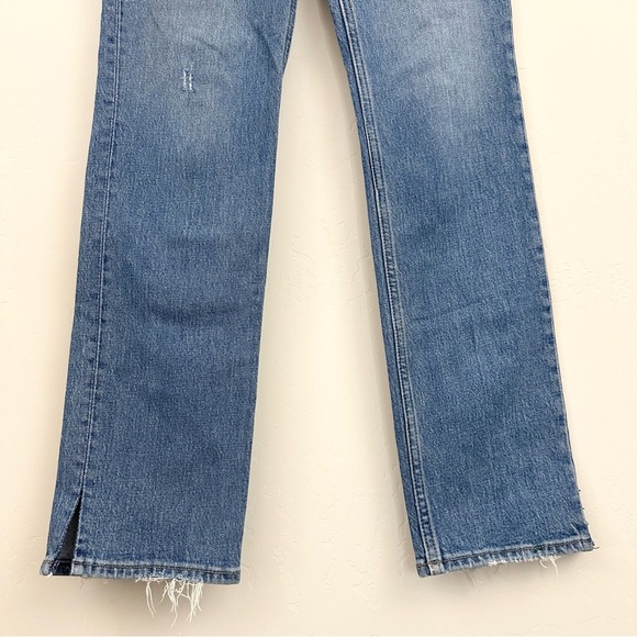 Abercrombie & Fitch Ultra High Rise 90s Straight Jean Criss Cross Waist - Picture 2 of 10